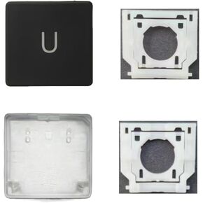 Replacement Letter U Keycap Keys and Hinges Compatible for Surface Laptop 3/4/5 13.5/15inch 1867 1868 1872 1873 1950 1951 1952 1953 Keyboard U Key Cap (Black)