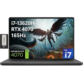 Asus Rog Zephyrus G16 16 "FHD 165Hz Gaming Captop ، Intel Core I7 13620H ، NVIDIA GEFORCE RTX 4070 8GB GDDR6 ، 48GB RAM