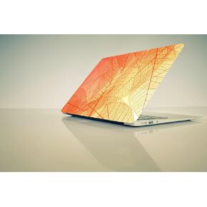 Laptop Skin with Orange Leaf Texture Designs, Fits Most Sticker Decal,13-15.6 inch Universal Vinyl Skin Sticker Cover (Skin 27_12)