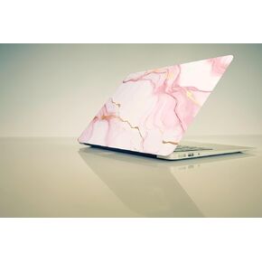 Laptop Skin with Pink & White Marble Texture Stone, Fits 13-15.6 Laptops