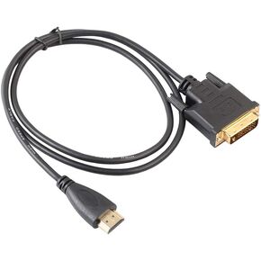 HDMI to DVI Male to 24+1 DVI-D Male Adapter Video Cable 1080P HDTV DVD Projector 3 Feet