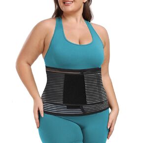 Abdominal Binder Post Surgery Plus Size | Postpartum Belly Band Wrap | Post C Section Belly Binder | Stomach Compression Hernia Belt For Men or Women Hernia Surgery, Natural Birth, Abdominal Injuries,Hysterectomy (2XL/3XL)