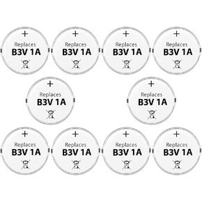 B3V 1A Replacement Battery High Capacity Compatible with High Tech Electronic Collars of MS-4 and MS-5 Pack of 10