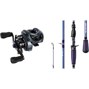 KastKing Mg12 Elite Baitcasting Fishing Reel, Only 4.8 oz, Magnesium Frame, Right Handed, KastKing Royale Legend Pro Technique Bass Fishing Rods, KastFlex IM7 Graphite Blanks