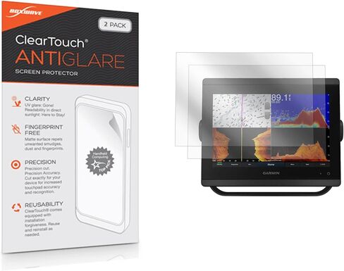 واقي شاشة Boxwave متوافق مع Garmin GPSMAP 8610XSV (واقي الشاشة ClearTouch Anti-Glare (2 pack) ، vilm matte anti-pingerbrint in Kuwait