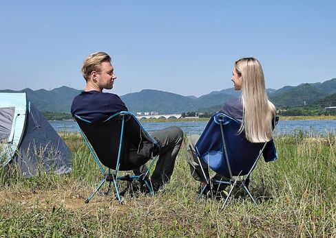 MARCHWAY Lightweight Folding Camping Chair with Spring Lock, Stable Compact Portable for Outdoor Camp, Travel, Beach, Picnic, Festival, Hiking, Backpacking (Lowback Khaki) in Kuwait