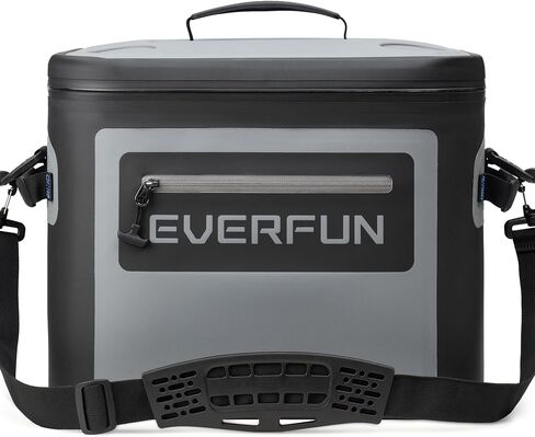 Everfun Soft Pooler 30 Can ، صندوق غداء صغير للتبريد المعزول للرجال والنساء ، حقيبة جليدية مضادة للتسرب للسفر ، الشاطئ ، التخييم ، المشروبات ، القوارب ، الصيد ، التيل ، العمل ، والنزهة in Kuwait