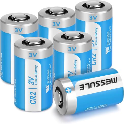 CR2 3V Lithium Battery 900mAh 6 Pack with PTC Protection DL-CR2 for Boresighter Golf Rangefinder,Mini55,Baby Monitor, Flashlight (Non-Rechargeable) in Saudi Arabia