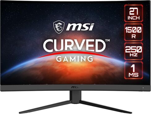 MSI MAG 274CXF 27-inch 1920 x 1080 (FHD) Curved Monitor, 280Hz, HDMI, DisplayPort, VGA Port, VESA Mountable, Tilt, Speaker, Slim Bezel, 0.5ms, Black in Saudi Arabia