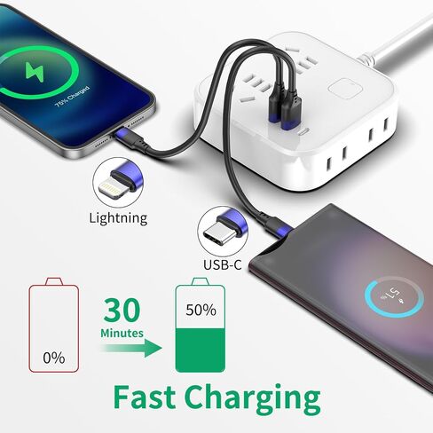 6 inch Short USB C Cable Bulk 10 Pack, Multipack Short USB A to USB C Cable for Fast Charging Stations, 0.5ft Type C Charger Cord for iPhone 16 15 Samsung Galaxy S24 S23 S20 S10 S9 Note 20 10 9 in Saudi Arabia