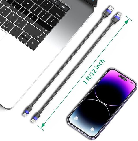 6 inch Short USB C Cable Bulk 10 Pack, Multipack Short USB A to USB C Cable for Fast Charging Stations, 0.5ft Type C Charger Cord for iPhone 16 15 Samsung Galaxy S24 S23 S20 S10 S9 Note 20 10 9 in Saudi Arabia