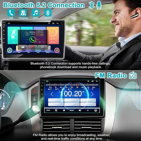 Android 13 Car Radio for Honda Pilot 2006-2008, Build in Wireless/Wire Carplay & Android Auto Support Bluetooth5.2, Back-up Camera,FM Stereo,SWC, 9 Inch IPS Touch Screen 4GB+64GB in Saudi Arabia