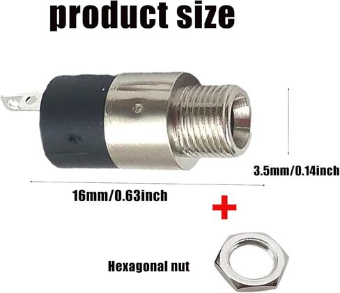 30pcs 3.5MM Stereo Sound Pj-392 Headphone Jack 3.5mm Female Plating Panel Mount Connector Terminals with Locking Nuts-3.5MM Headphone Audio Jack in Kuwait