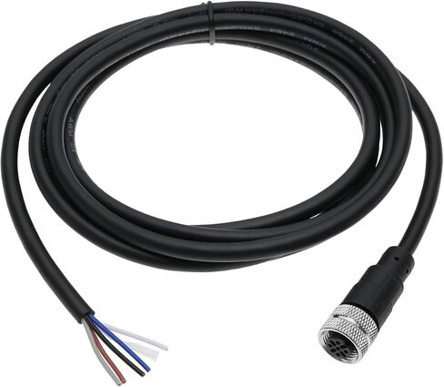 ECSiNG 5 Pin M12 Sensor Connector Straight Aviation Cable Female to Female Aviation Socket Waterproof Electrical Cable for Industrial Automation Control in Saudi Arabia