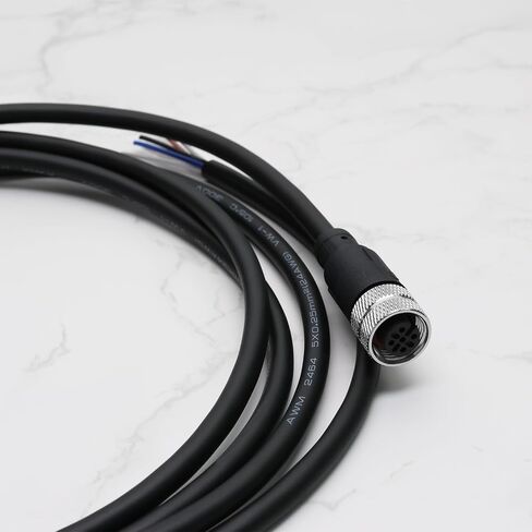 ECSiNG 5 Pin M12 Sensor Connector Straight Aviation Cable Female to Female Aviation Socket Waterproof Electrical Cable for Industrial Automation Control in Saudi Arabia