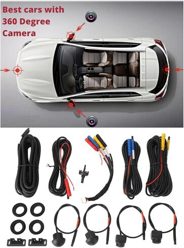 360 Car Camera Panoramic Profey View AHD IP68 Radio Auto Radio Vision 7 (1080p) in Kuwait