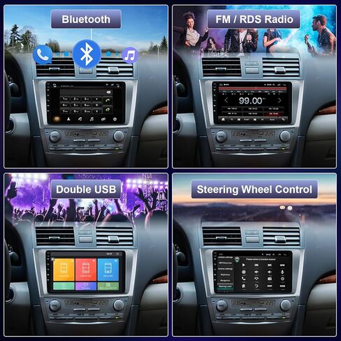 6G+128G 8 Core Android 13 Car Stereo Car Radio for Toyota Camry 2006-2011 Wireless Carplay DSP-36, Rimoody 9'' Touchscreen GPS WiFi Bluetooth FM/RDS Mirror Link 59-UI Themes Backup Camera in Saudi Arabia