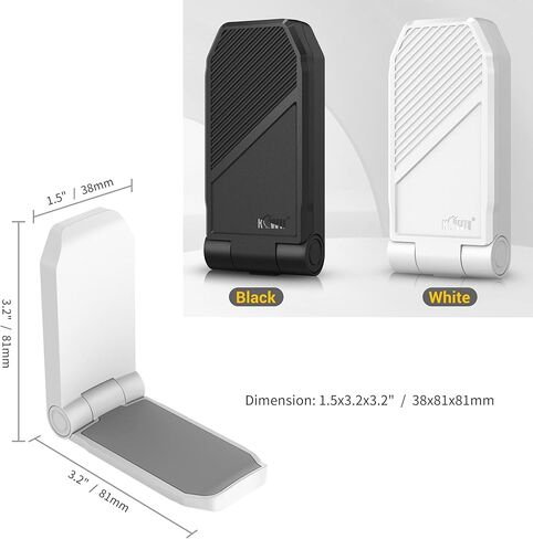 KIWIFOTOS Headphone Stand Holder Under Desk, PC Gaming Headset Hook Hanger Mount with 360 Adjustable Rotating Arm Clamp & Built in Cable Clip - White in Kuwait