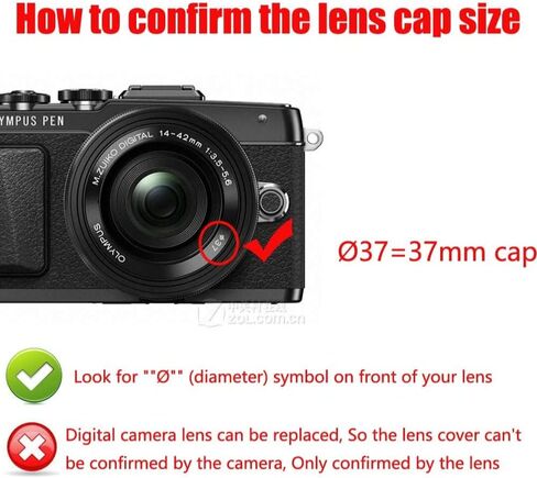 موسوس. Brings Superior® || CAP Lens Cap لعدسات كاميرا أوليمبوس (غطاء عدسة Ø62 ملم) in Kuwait