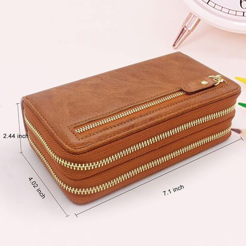 Harryshell متوافق مع Samsung Galaxy S22 Ultra 5G 6.8 بوصة (2022) CASE Wallet Multi Zipper Detachable Cover Based Based مع فتحة فتحة بطاقة Crossbody Mirror Crossbody (أسود) in Kuwait