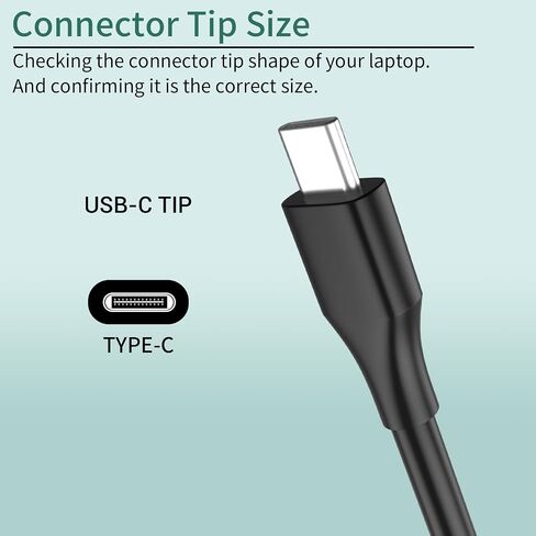 Chromebook Charger, USB C Laptop Charger, 45W 65W Fast Charging for Lenovo Dell Samsung HP Asus Acer Google Chromebook Charger, fit USB Computer Chargers for Laptops, Type c chromebook Charger in Saudi Arabia