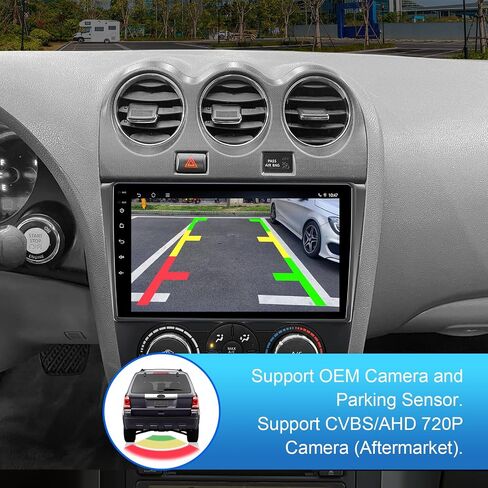 2+64G 9-inch Android 14 Car Stereo for Nissan Altima 2008-2012 IPS Touchscreen Screen Car Radio with Carplay & Android Auto Support Backup Camera GPS FM Navi BT SWC in Saudi Arabia