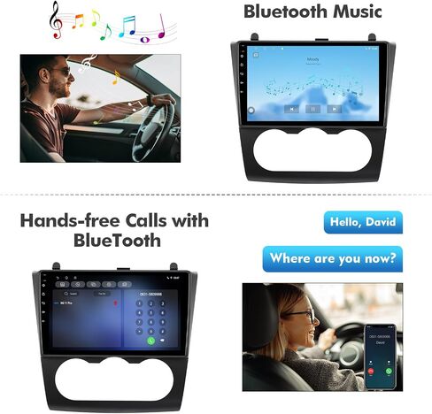 2+64G 9-inch Android 14 Car Stereo for Nissan Altima 2008-2012 IPS Touchscreen Screen Car Radio with Carplay & Android Auto Support Backup Camera GPS FM Navi BT SWC in Saudi Arabia