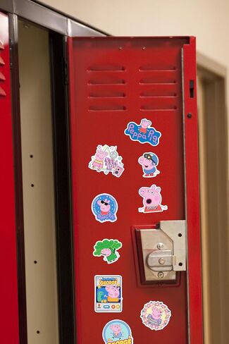 Peppa Pig and George 50ct Vinyl Large Deluxe Package Pack -Pack - الكمبيوتر المحمول ، زجاجة ماء ، سكرابوكينغ ، قرص ، لوح التزلج ، داخلي/خارجي in Kuwait