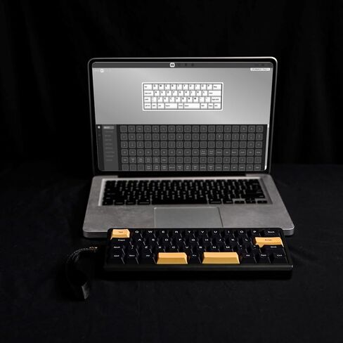 EPOMAKER TH40 40% Layout QMK/VIA Wireless Mechanical Keyboard, Hot Swappable, Bluetooth/2.4GHz/USB-C, 44 Keys Gasket Mount, RGB Backlit (Black, Wisteria Linear Switch) in Saudi Arabia