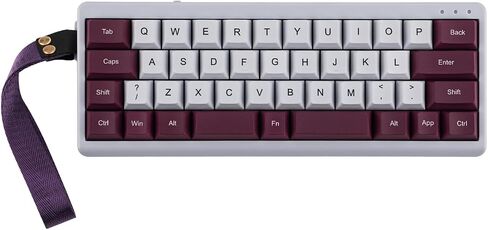 EPOMAKER TH40 40% Layout QMK/VIA Wireless Mechanical Keyboard, Hot Swappable, Bluetooth/2.4GHz/USB-C, 44 Keys Gasket Mount, RGB Backlit (Black, Wisteria Linear Switch) in Saudi Arabia