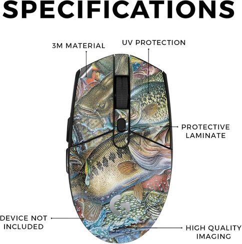 Carbon Fiber Mouse Skin Compatible with Logitech G305 Lightspeed - Purple Diamond Plate - Premium 3M Vinyl Protective Wrap Decal Cover - Easy to Apply | Crafted in The USA by MightySkins in Saudi Arabia