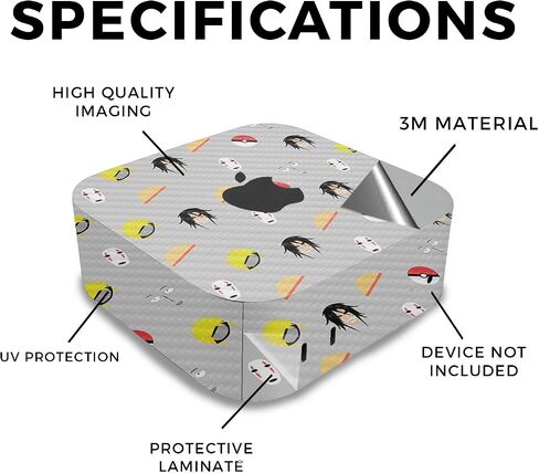 Glossy Glitter Skin Compatible with Apple Mac Mini M4 (2024) - Ultra Hippie - Premium 3M Vinyl Protective Wrap Decal Cover - Easy to Apply | Crafted in The USA by MightySkins in Saudi Arabia