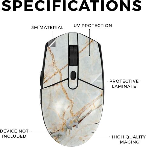 Mouse Skin Compatible with Logitech G305 Lightspeed - Army Star - Premium 3M Vinyl Protective Wrap Decal Cover - Easy to Apply | Crafted in The USA by MightySkins in Saudi Arabia
