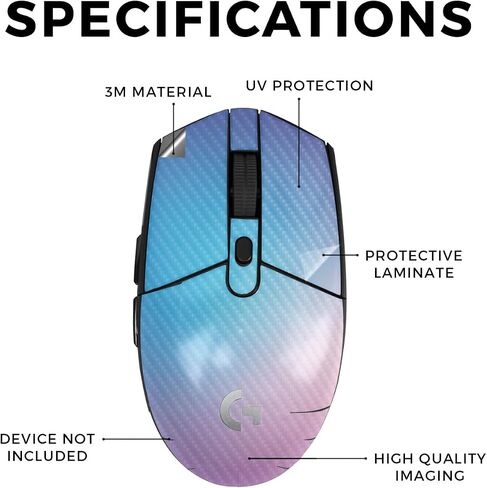 Mouse Skin Compatible with Logitech G305 Lightspeed - Army Star - Premium 3M Vinyl Protective Wrap Decal Cover - Easy to Apply | Crafted in The USA by MightySkins in Saudi Arabia