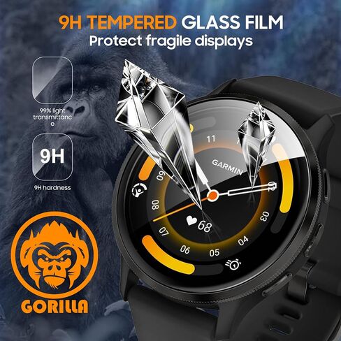 4 Pack Compatible with Garmin Vivoactive 5 Screen Protector PMMA for Garmin Vivoactive 5 Screen Protector Precise Fit,Scratch Resistance in Saudi Arabia