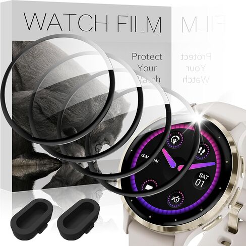 4 Pack Compatible with Garmin Vivoactive 5 Screen Protector PMMA for Garmin Vivoactive 5 Screen Protector Precise Fit,Scratch Resistance in Saudi Arabia
