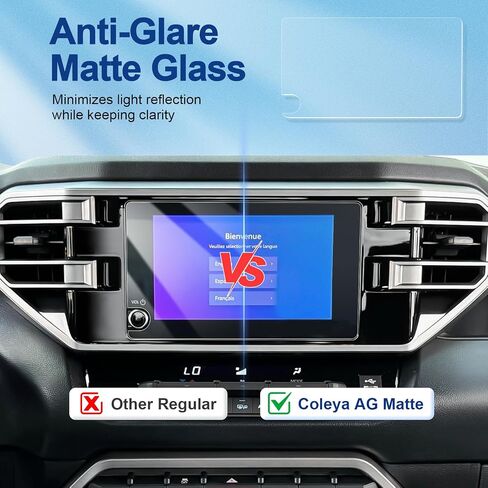 Anti-Glare Matte Screen Protector for 2023 2024 2025 Toyota Tundra (SR/SR5) 8-inch Touchscreen, 9H Tempered Glass 2025 Tundra Accessories HD/Anti-Fingerprint 8" in Saudi Arabia