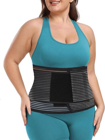Abdominal Binder Post Surgery Plus Size | Postpartum Belly Band Wrap | Post C Section Belly Binder | Stomach Compression Hernia Belt For Men or Women Hernia Surgery, Natural Birth, Abdominal Injuries,Hysterectomy (2XL/3XL) in Kuwait