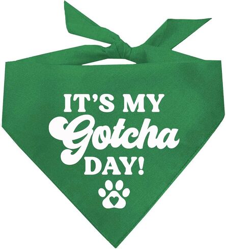 It's My Gotcha Day! Dog Bandana (12 Hot Pink, One Size) in Saudi Arabia