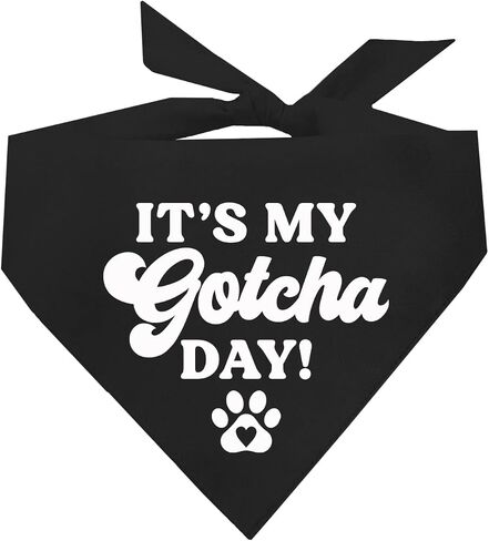 It's My Gotcha Day! Dog Bandana (12 Hot Pink, One Size) in Saudi Arabia