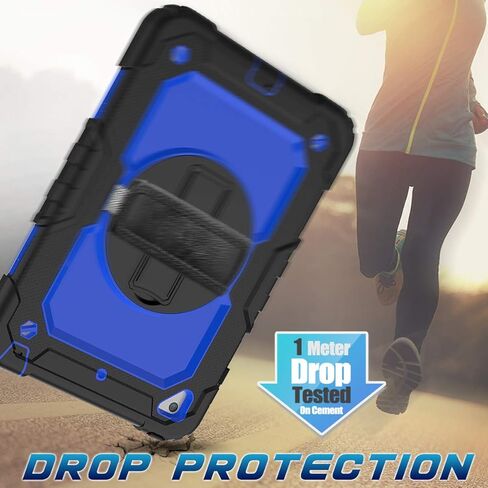 Case for iPad Mini 5th Generation, for iPad Mini 5/ Mini 4 Case, Timecity Heavy Duty Case with Screen Protector, Kickstand Hand/Shoulder Strap Pencil Holder for iPad Mini 5th/4th Gen 7.9''- Orange in Kuwait