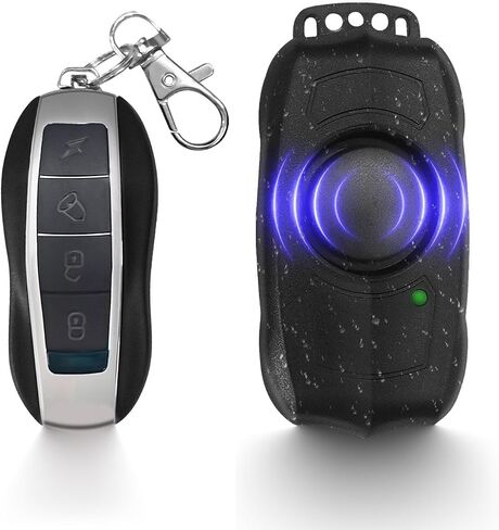 Bike Alarm with Remote USB Rechargeable 115dB Anti-Theft Vibration Motion Bicycle Alarm IPX5 Waterproof Vehicle Security Alarm System for Bike Motorcycle Electric Scooter in Saudi Arabia