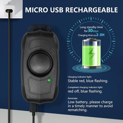 Bike Alarm with Remote USB Rechargeable 115dB Anti-Theft Vibration Motion Bicycle Alarm IPX5 Waterproof Vehicle Security Alarm System for Bike Motorcycle Electric Scooter in Saudi Arabia