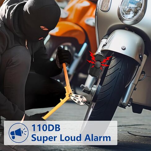Bike Alarm with Remote USB Rechargeable 115dB Anti-Theft Vibration Motion Bicycle Alarm IPX5 Waterproof Vehicle Security Alarm System for Bike Motorcycle Electric Scooter in Saudi Arabia