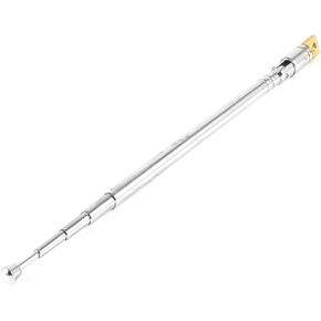 uxcell 5 Sections Telescoping Antenna, 36cm 14" Length Telescopic Universal Aerial Antenna Replacement for Portable FM Radio, TV and Other Electric Equipment, Silver Tone