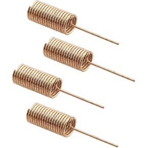 4pcs Coil Spring Antenna Data Transmission Helical Antenna, Bronze 433MHz