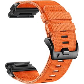 أساور ساعة Abanen متينة من النايلون لـ Garmin Fenix ​​7X / Fenix ​​6X / Fenix ​​5X/Enduro 2، حزام معصم رياضي من النايلون المنسوج قابل للتعديل 26 مم مع مشبك من الفولاذ المقاوم للصدأ لـ Tactix 7 Pro، epix Pro 51 مم