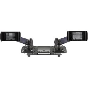 Bulletpoint Mounting Solutions RubiGrid Metal Dash Mount with 2 Phone Holders Bundle Compatible with 2013-2018 RAM Truck & 2019+ RAM 1500 Classic