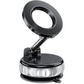 Vacuum Suction Magnetic Phone Holders for Your Car, 360° Adjustable Car Phone Holder, Suction Cup Car Phone Mount Compatible with iPhone Android and All Smartphones
