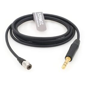 SZRMCC Original Neutrik 6.35mm to Hirose 4 Pin Audio Cable for Dan Clark Mr.Speakers Mad Dog Headphones